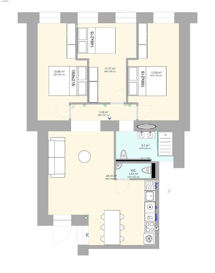 Tilia Luxury Apartment - 3 Bedrooms With Ac Budapest Bagian luar foto